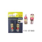 CARUB Tp Ampul 57 Led 12v Canbus Beyaz T10 Dipsiz Tk