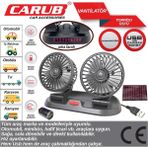 Carub USB Çakmaklı Ikili Vantilatör - Siyah