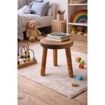 Carveni Masif Ahşap Çocuk Taburesi , Demonte (33 cm)