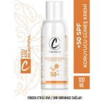 Carvien's Koruyucu Güneş Kremi Spf 50 – Su Bazlı - Uva/uvb Koruma | Bebek‑çocuk‑yetişkin, 100 ml