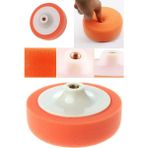 Carwell Pasta Cila Polisaj Süngeri 150 Mm M14 Turuncu