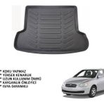 Carx 3D Bagaj Havuzu Hyundai Accent Era (2006-2012) Dayanıklı Malzeme ile Su Geçirmez Tasarım - Siyah