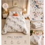 Caryum Yatak Örtüsü Çift Kişilik Pike & Battaniye & Ince Yorgan 2 Adet Yastık Kılıfı - Bodrum Mavisi - Turkuaz - pudra-çicekbahcesi