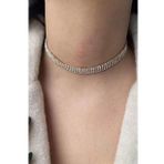 Caş Dekorasyon Altın Renk 4 Sıra Taş Detaylı Choker Kolye