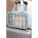 Caş Dekorasyon Mavi Renk Washbag Su Geçirmez Büyük Boy Makyaj Çantası