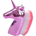 Caş Dekorasyon Pembe Renk Unicorn Allık Fırçası Makyaj Fırçası - Çok Renkli