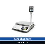 CAS Hesaplamalı Terazi 30 kg Kapasite LCD Ekranlı 23.5x33 cm 5 gr Hassasiyet