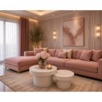 Casa Nexa Modern 2’li Orta Sehpa Seti Beyaz Minimal Yuvarlak Sehpa Takımı Mdf