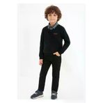 Casabony 3'lü Set Siyah Triko & Gömlek & Gabardin Pantolon Erkek Çocuk