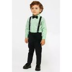 Casabony 4'lü Set Gömlek & Pantolon & Papyon & Askılık Erkek Çocuk Takım