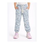 Casabony Çiçekli Stone Wash Kız Jogger Pantolon