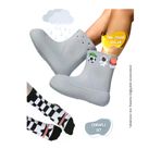 Casabony CS-25S-029 Gri Erkek Çocuk Yağmur Botu & Çorap Set