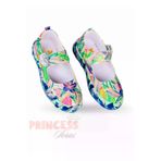 Casabony CS-25Y-016 Çiçek Desenli Ortopedik Kanvas Kız Çocuk Babet Sneakers
