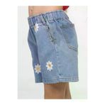 Casabony Daisy Nakışlı Kız Çocuk Denim Şort