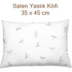 Casadora Baby Astra %100 Pamuk Saten Yastık Kılıfı - 35 x 45 cm - Mor