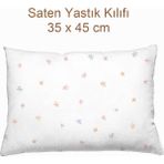 Casadora Baby Bloom %100 Pamuk Saten Yastık Kılıfı - 35 x 45 cm - Pembe
