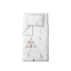 Casadora Baby Circus %100 Organik Pamuk Saten Bebek Çocuk Nevresim Takımı 160 X 220 Cm - Beyaz