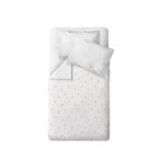 Casadora Baby Cool Fox 100% Organik Pamuk Saten Nakışlı Bebek Çocuk Nevresim Takımı 100 X 150 Cm - Beyaz