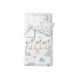 Casadora Baby Dino %100 Organik Pamuk Saten Bebek Çocuk Nevresim Takımı 100 X 150 Cm