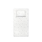 Casadora Baby Simba Pamuk Saten Çocuk Lastikli Çarşaf Ve Yastık Kılıfı Seti 100 X 200 + 50 X 70 Cm - Beyaz