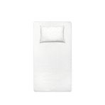 Casadora Baby Stars Organik Pamuk Saten Çocuk Lastikli Çarşaf Ve Yastık Kılıfı Seti 100 X 200 Cm + 50 X 70 Cm - Beyaz
