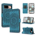 CASAFUNY Google Pixel 8 için cep telefonu kılıfı, PU deri kılıf, Flip Wallet Case Pixel 8 için, manyetik koruyucu kılıf, kart bölmeli, deri kılıf, Google Pixel 8 için, kraliyet mavisi