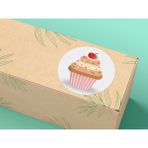 Casalinghi Cupcake Pasta Etiketi Tatlı Kek Mat Stıcker 4 cm (33 Adet)