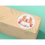 Casalinghi Kırmızı Kalpli Sevgiler Etiketi Yuvarlak Mat Sticker With Love Label 4 cm 33 Adet