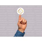 Casalinghi Zemzem Suyu Etiketi Hediyelik Sticker Kabe Mekke Medine Yuvarlak Mat Çıkartma 4 Cm- 33 Adet - Altın