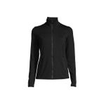 Casall 22160-901 Rib Detail Training Kadın Siyah Dik Yaka Slim Fit Zip Ceket