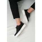 Casandra Model Hakiki Deri El Yapımı Siyah Casual Ayakkabı - 0 - Siyah