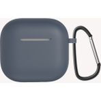 Case 4u Apple Airpods 4 Standart Silikon Kılıf Taşıma Ipi Takma Slotlu Soft Yumuşak Kılıf Lacivert