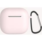 Case 4u Apple Airpods 4 Standart Silikon Kılıf Taşıma Ipi Takma Slotlu Soft Yumuşak Kılıf Pembe