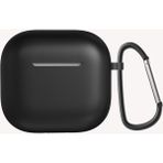 Case 4u Apple Airpods 4 Standart Silikon Kılıf Taşıma Ipi Takma Slotlu Soft Yumuşak Kılıf Siyah