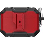 Case 4U Apple Airpods Pro Kılıf Tank Çift Katmanlı Silikon Airbag 27 Siyah - Kırmızı