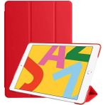 Case 4u Apple iPad Air 10.9 2020 (4.nesil) Tablet Kılıf Smart Cover Katlanabilir Standlı Tablet Akıllı Kapak Kırmızı
