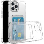 Case 4U Apple iPhone 11 Pro Kılıf Kartlıklı Setra Clear Silikon Kapak Şeffaf