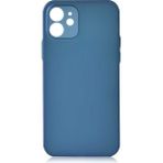Case 4U Apple iPhone 12 Mini Kılıf Ultra İnce Esnek Transparan Slims Kapak Saks Mavi