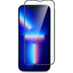 Case 4U Apple iPhone 13 Pro Max Tam Kaplayan Tamperli Cam Ekran Koruyucu Curved Kırılmaz Kenar - Siyah