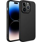 Case 4U Apple iPhone 14 Pro Max Kılıf Kamera Korumalı Içi Kadife Logosuz Mara Lansman Silinebilir Arka Kapak Siyah