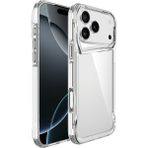 Case 4u Apple iPhone 17 Pro Max Uyumlu Kılıf Darbe Emici Kamera Korumalı Kenar 2.0mm T-Max Arka Kapak Şeffaf