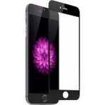 Case 4U Apple iPhone 6 Plus / 6S Plus Tam Kaplayan Fiber Nano Ekran Koruyucu Cam - Siyah