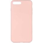 Case 4U Apple iPhone 8 Plus / 7 Plus Kılıf LSR Lansman Kapak İçi Kadife Soft Yumuşak Dokulu Liquid Silikon Açık Pembe