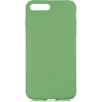 Case 4U Apple iPhone 8 Plus / 7 Plus Kılıf LSR Lansman Kapak İçi Kadife Soft Yumuşak Dokulu Liquid Silikon Açık Yeşil