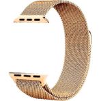 Case 4U Apple Watch Seri 1/2/3/4/5/6/7/8/SE/Ultra 38mm 40mm 41mm 42mm 44mm 45mm 49mm Kordon Kayış Metal Hasır Milano Loop KRD-01 Rose Gold