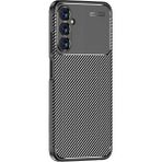 Case 4u Galaxy A05S Kılıf Rugged Armor Karbon Desenli Silikon Arka Kapak Siyah