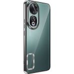 Case 4u Huawei Honor 90 Kılıf Tek Kamera Çerçeveli Logo Gösteren Omega Kapak Siyah