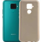 Case 4U Huawei Mate 30 Lite Kılıf Klasik Mat Renkli Yumuşak Premier Silikon Altın