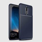 Case 4U Huawei Mate ile uyumlu 10 Lite Kılıf Rugged Armor Karbon Uzun Ömürlü Negro Kılıf Lacivert HBV00000G13A2
