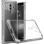Case 4U Huawei Mate ile uyumlu 10 Pro Kılıf Darbe Emici Köşe Korumalı Anti Shock Şeffaf Silikon Şeffaf HBV00000BEEZF